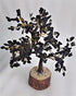 Pushkar Black Tourmalin M Seal Crystal Good Luck Tree 7-8 Inch